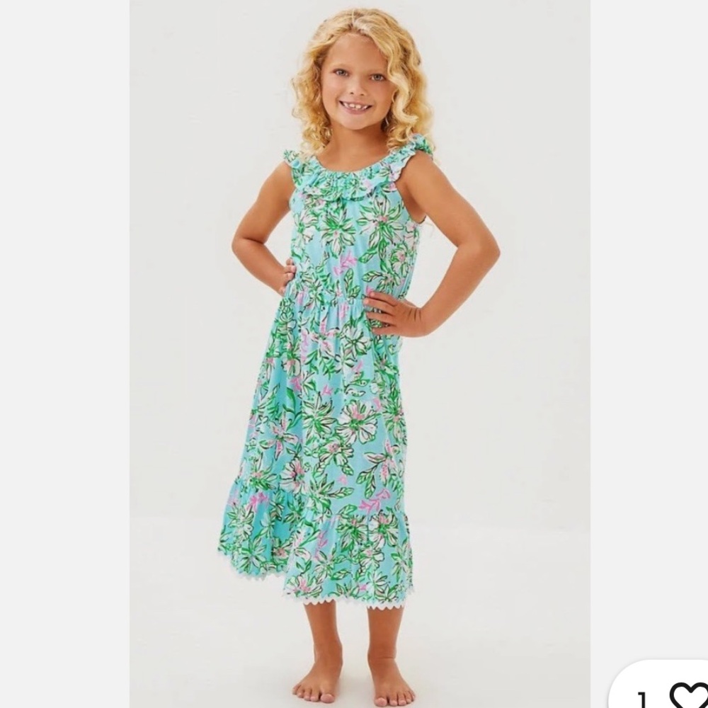 Lilly Pulitzer Zetta Midi Dress Lil Sun of a Bun, NWT